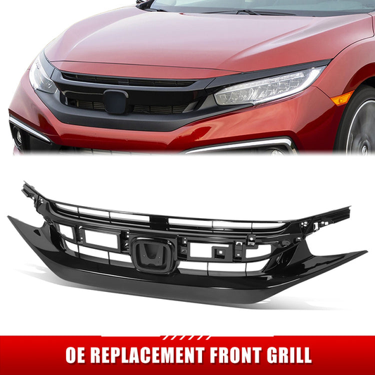 PARRILLA GRILLE - HD CVIC 16-18/19-21(CP/SD/HB)/ GRILLE ASS'Y 19-21/ W/PAINTED BLACK/ (2/4D) (SPORT)//PARTS.NO,HO1200242//OEM NO,71121TBAA61