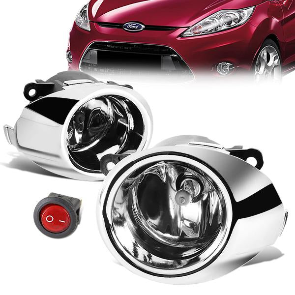 FAROS DE NIEBLA 09-10 FORD FIESTA - W/ SWITCH - H11 BULB - CLEAR