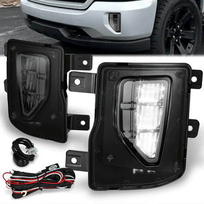 FAROS DE NIEBLA 16-19 CHEVROLET SILVERADO 1500 - FULL LED - SMOKED