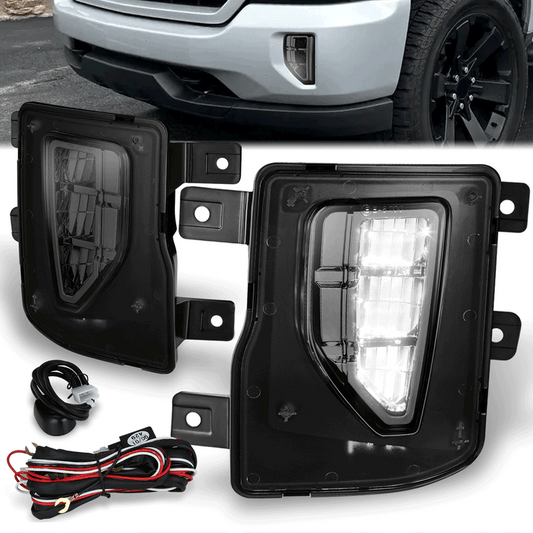 FAROS DE NIEBLA 16-19 CHEVROLET SILVERADO 1500 - FULL LED - SMOKED