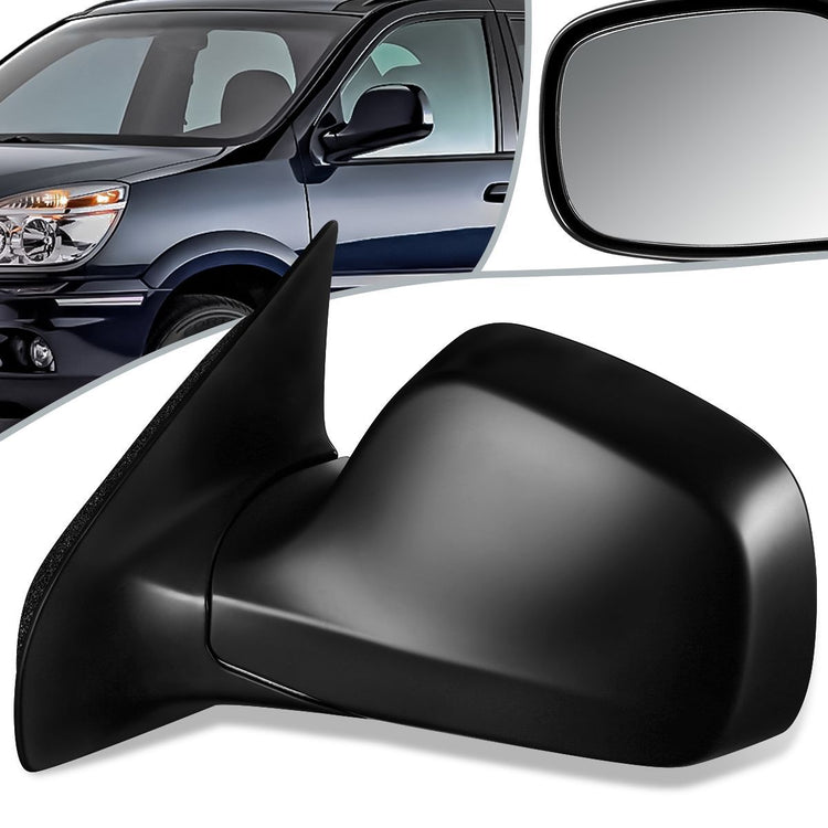 RETROVISOR MIRROR - OEM - 02-07 BUICK RENDEZVOUS - POWERED - HEATED - PAINTABLE - BLACK - LEFT