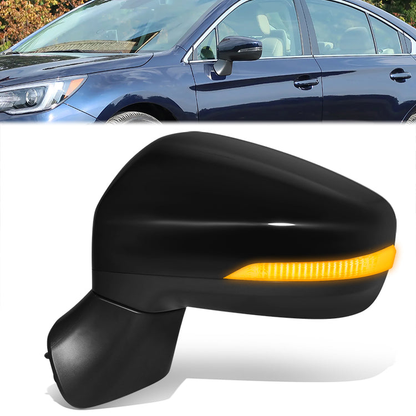 RETROVISOR MIRROR - OE STYLE - SUBARU LEGACY 18-19 - SUBARU OUTBACK 18-19 - WITH POWER WITH HEATED WITH SIGNAL - DRIVER SIDE - PAINT TO MATCH - BLACK