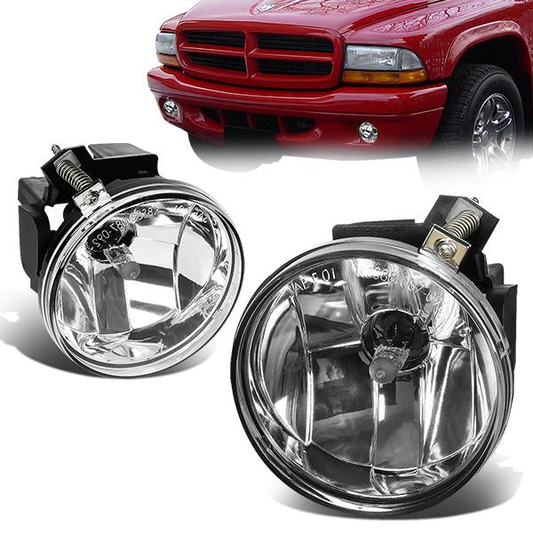 FAROS DE NIEBLA 01-04 DODGE DAKOTA / 01-03 DURANGO 4-DOOR - NO SWITCH - 899 BULB - CLEAR
