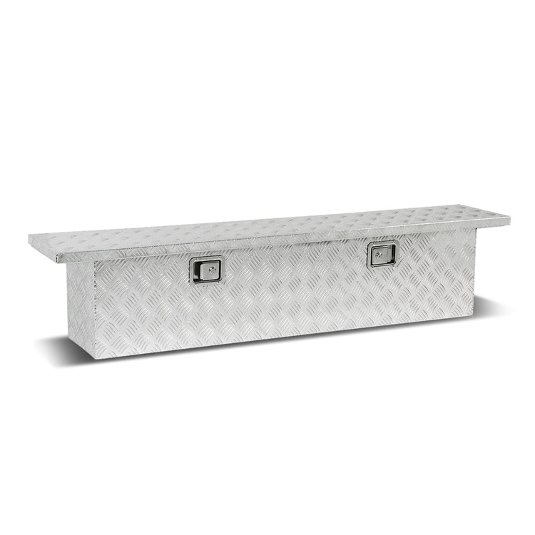 CAJA DE HERRAMIENTAS TRUCK CROSSOVER - W/ LOCK & KEY - ALUMINUM - 60" X 12" X 14" - SILVER