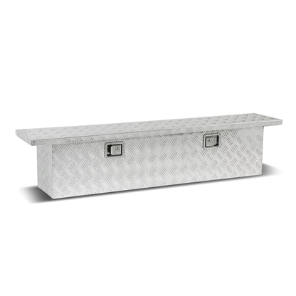 CAJA DE HERRAMIENTAS TRUCK CROSSOVER - W/ LOCK & KEY - ALUMINUM - 60" X 12" X 14" - SILVER