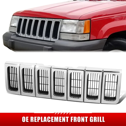 PARRILLA GRILLE - JP GRAND CHRKEE '93-'98/ GRILLE ASS'Y 96-98/ CHROME/BLACK/SILVER//PARTS.NO,CH1200192//OEM NO,55055059