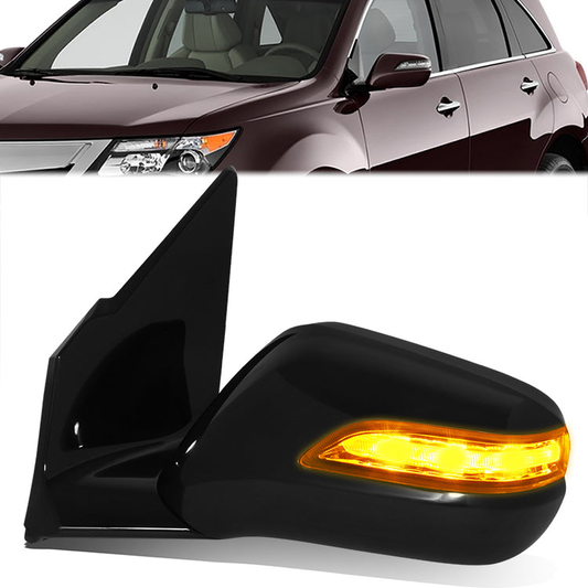 RETROVISOR MIRROR - OE STYLE - ACURA MDX 10-13 - WITH POWER WITH HEATED GLASS WITH MEMORY WITH SIGNAL - DRIVER SIDE - PAINT TO MATCH - BLACK