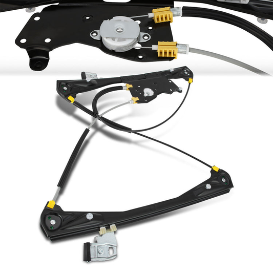 REGULADOR DE VENTANA WINDOW MOTORS & REGULATORS - METALLIC - 03-06 LINCOLN LS - METALLIC - BARE STEEL/PLASTIC