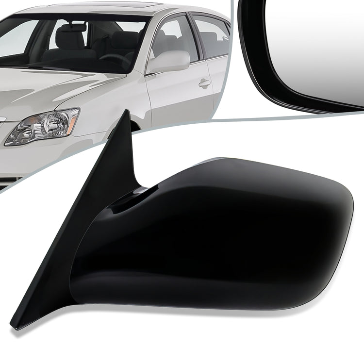 RETROVISOR MIRROR - OEM - 05-10 TOYOTA AVALON - POWERED - BLACK MATERIAL - LEFT