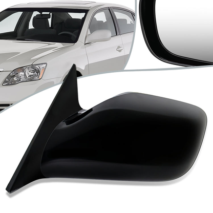RETROVISOR MIRROR - OEM - 05-10 TOYOTA AVALON - POWERED - BLACK MATERIAL - LEFT