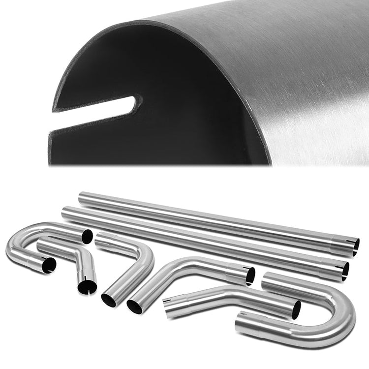 nan EXHAUST PIPES - STAINLESS STEEL - DIY CUSTOM PIPE - 8 PCS - 2.5”