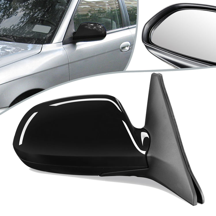 RETROVISOR MIRROR - OEM - 02-04 KIA SPECTRA 1.8L - MANUAL - PAINTABLE - BLACK - RIGHT