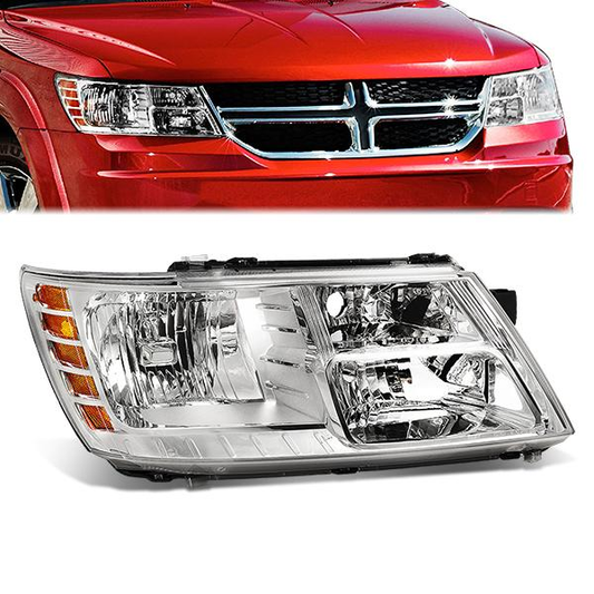 FAROS OE STYLE - 09-20 DODGE JOURNEY - USES 9005 HIGH/9006 LOW BEAM BULBS - CHROME HOUSING - RIGHT