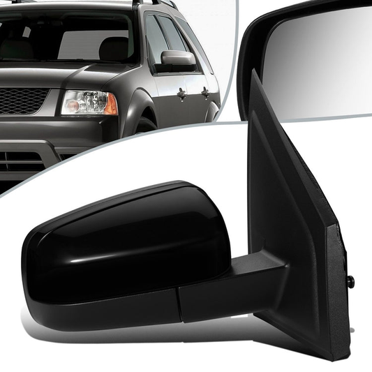 RETROVISOR MIRROR - OEM - 04-07 FORD FREESTYLE - POWERED - FOLDING - BLACK MATERIAL - RIGHT