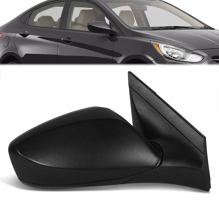 RETROVISOR MIRROR - OE STYLE - HYUNDAI ACCENT 12-17 - WITH POWER WITH HEATED GLASS - PASSENGER SIDE - PAINT TO MATCH - BLACK