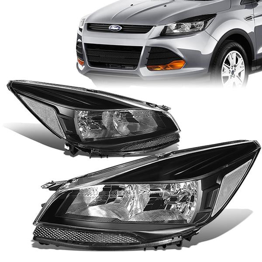 FAROS 13-16 FORD ESCAPE 4-DOOR - H11 LOW BEAM / 9005 HIGH BEAM - BLACK HOUSING / CLEAR CORNER