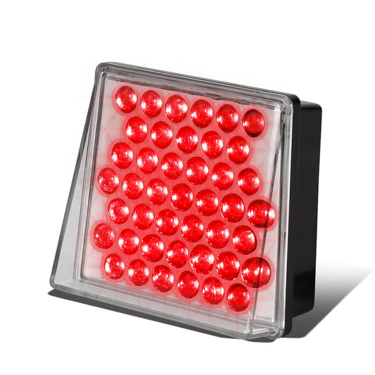 FAROS DE NIEBLA 80MM/3.14" X 70MM/2.75" - FLASH AND STOP - RED