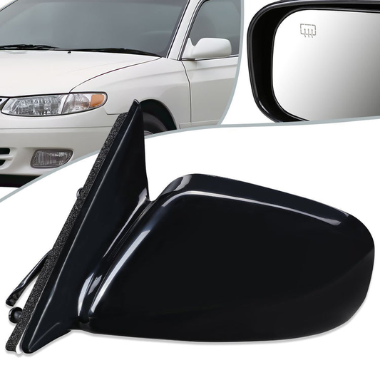RETROVISOR MIRROR - OEM - 97-01 TOYOTA CAMRY - POWERED - HEATED - PAINTABLE - BLACK - LEFT