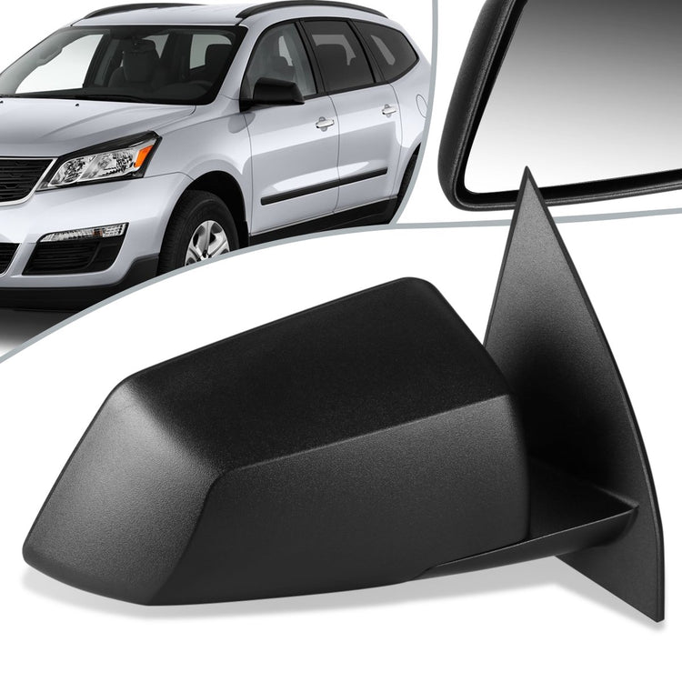 RETROVISOR MIRROR - OEM - 09-16 CHEVY TRAVERSE / 09-17 GMC ACADIA / 08-10 SATURN OUTLOOK - POWERED - TEXTURED - BLACK - RIGHT