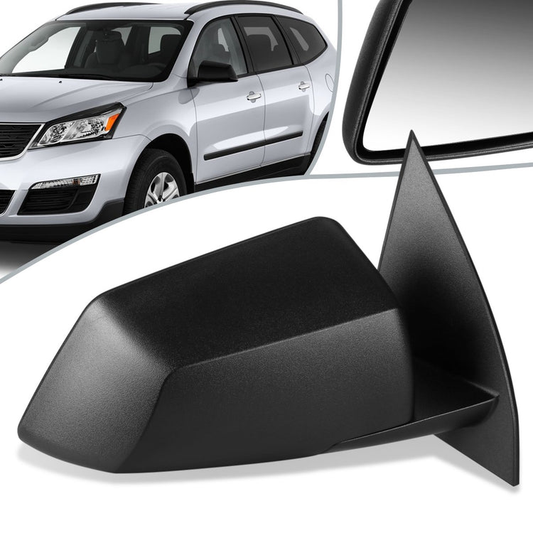 RETROVISOR MIRROR - OEM - 09-16 CHEVY TRAVERSE / 09-17 GMC ACADIA / 08-10 SATURN OUTLOOK - POWERED - TEXTURED - BLACK - RIGHT