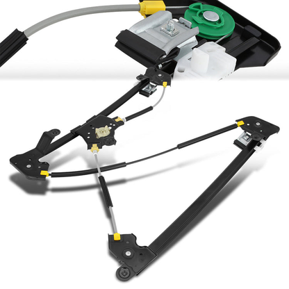 REGULADOR DE VENTANA WINDOW MOTORS & REGULATORS - METALLIC - 04-08 FORD F-150/04-08 FORD LOBO/06-08 LINCOLN MARK LT - FITS CREW CAB / STANDARD CABS,DOES NOT FIT EXTENDED CABS - METALLIC - BARE STEEL/PLASTIC