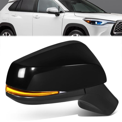 RETROVISOR MIRROR - OE STYLE - TOYOTA COROLLA CROSS 2022-2024 - WITH POWER WITH HEATED GLASS WITH SIGNAL WITH BLIND SPOT - PASSENGER RIGHT SIDE - BLACK