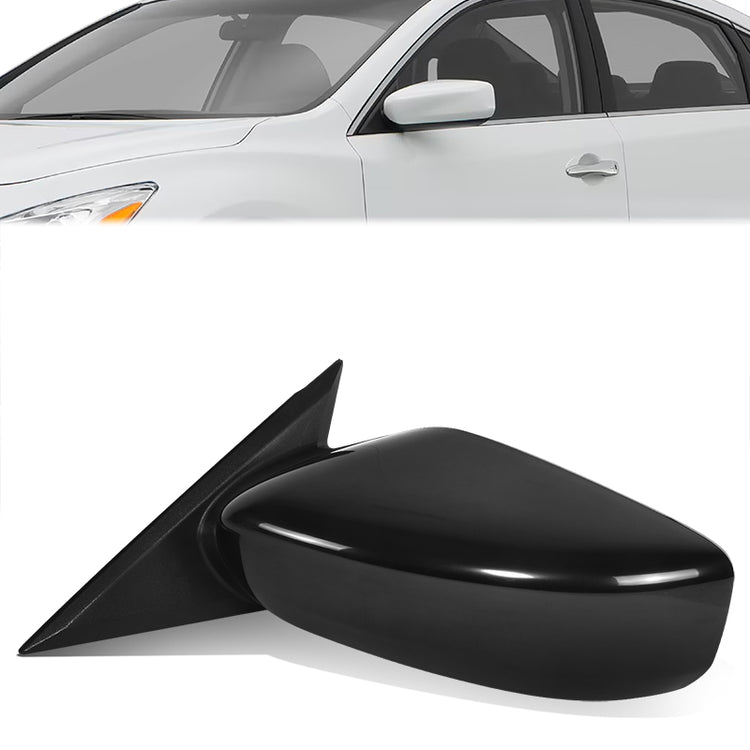 RETROVISOR MIRROR - OE STYLE - NISSAN ALTIMA 13-18 - WITH POWER WITH HEATED WITH SIGNAL - DRIVER SIDE - PAINT TO MATCH - BLACK