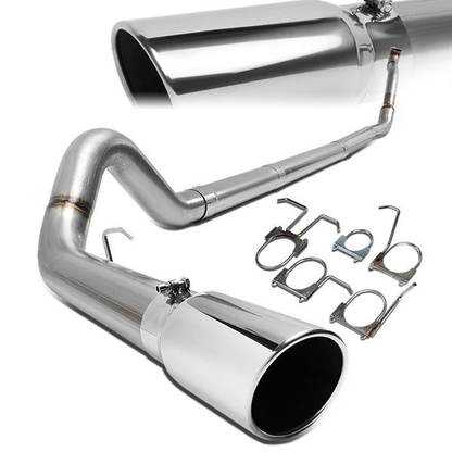 TUBERIA CATBACK CATBACK - 94-96 FORD F-250 7.3L TURBO DIESEL / 94-97 FORD F-350 7.3L TURBO DIESEL - SINGLE TIP - STRAIGHT PIPE - STAINLESS STEEL