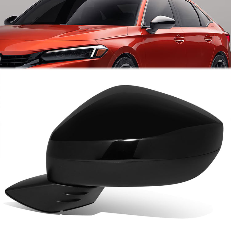 RETROVISOR MIRROR - OE STYLE - HONDA CIVIC 22-24 - WITH POWER - DRIVER SIDE - PAINT TO MATCH - BLACK