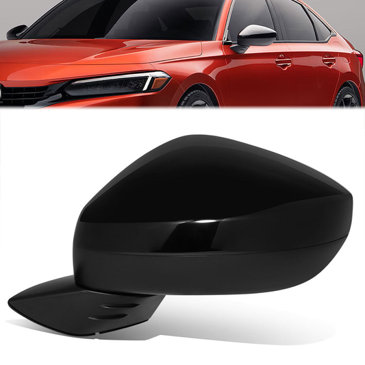 RETROVISOR MIRROR - OE STYLE - HONDA CIVIC 22-24 - WITH POWER - DRIVER SIDE - PAINT TO MATCH - BLACK