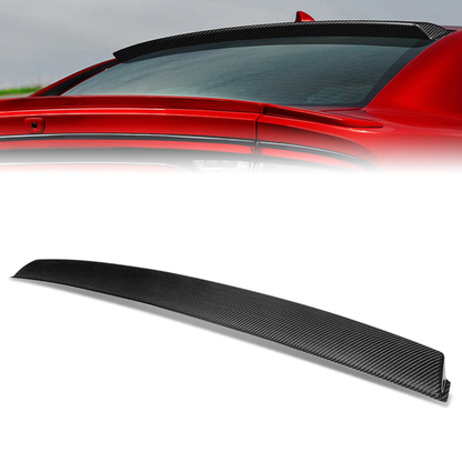 SPOILER CAR ROOF SPOILER - 15-21 DODGE CHARGER - CARBON FIBER BLACK