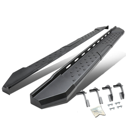 ESTRIBOS 5.5" - STRAIGHT - W/ MOUNTING BRACKETS - 15-17 FORD F-150 - EXTENDED CAB - BLACK