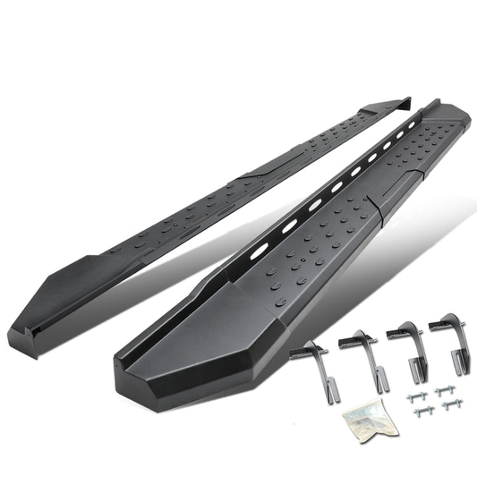 ESTRIBOS 5.5" - STRAIGHT - W/ MOUNTING BRACKETS - 15-17 FORD F-150 - EXTENDED CAB - BLACK