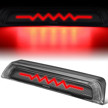 LUZ DE FRENO 07-17 TOYOTA TUNDRA - 3D - SEQUENTIAL HEARTBEAT LED - BLACK