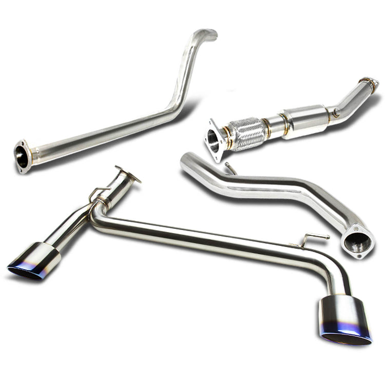 TUBERIA CATBACK CATBACK - 03-05 DODGE NEON SRT-4 - DUAL BURNT TIP - STAINLESS STEEL