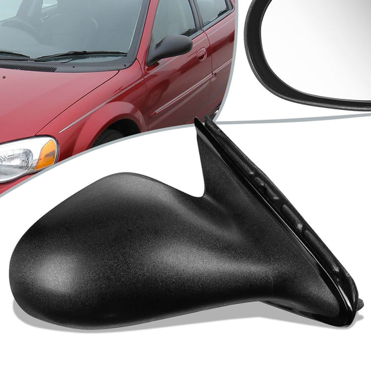 RETROVISOR MIRROR - OEM - 01-06 CHRYSLER SEBRING / 01-06 DODGE STRATUS - POWERED - PAINTABLE - BLACK - RIGHT