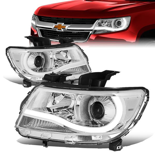 FAROS 15-20 CHEVY COLORADO - LED DRL - PROJECTOR - CHROME HOUSING / CLEAR CORNER