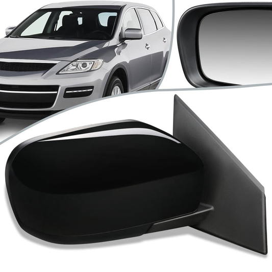 RETROVISOR MIRROR - OEM - 07-09 MAZDA CX-9 - POWERED - PAINTABLE - BLACK - RIGHT