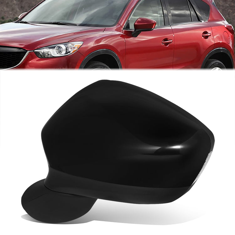 RETROVISOR MIRROR - OE STYLE - MAZDA CX-5 13-15 - WITH POWER WITH HEATED WITH SIGNAL - DRIVER SIDE - PAINT TO MATCH - BLACK