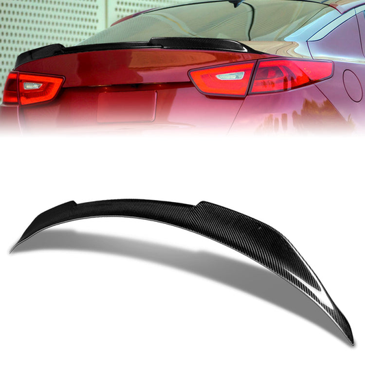 SPOILER CAR TRUNK SPOILER - 14-15 KIA OPTIMA - CARBON FIBER BLACK