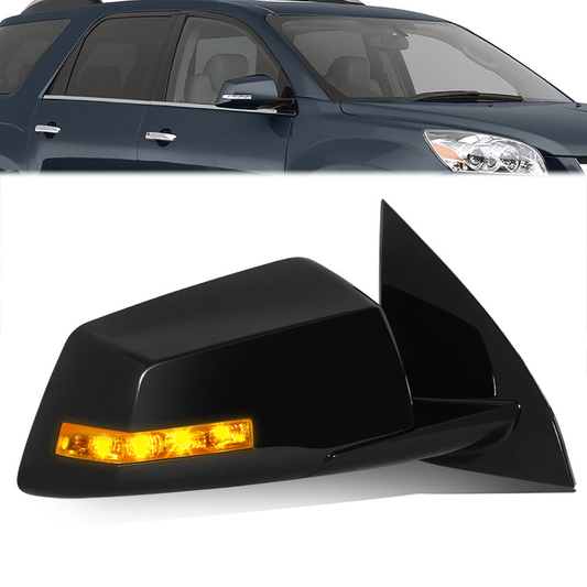 RETROVISOR MIRROR - OE STYLE - SATURN OUTLOOK 08-10 - WITH POWER FOLD WITH HEATED WITH SIGNAL WITH MEMORY - 2ND DESIGN - PASSENGER SIDE - PAINT TO MATCH - BLACK