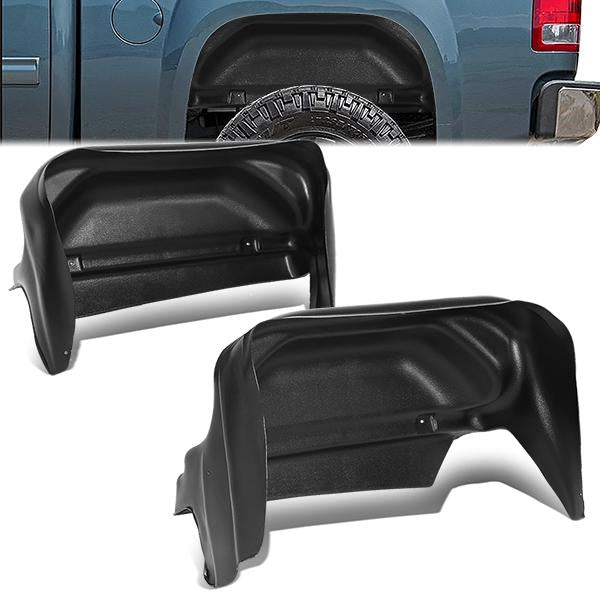 nan REAR WHEEL GUARD COVER - 2PCS - 14-18 CHEVY SILVERADO 1500 / 15-19 CHEVY SILVERADO 2500HD, 3500HD - SINGLE REAR WHEEL MODELS ONLY / 2019 CHEVY SILVERADO 1500 LEGACY - BLACK