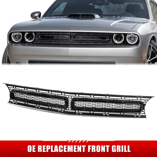 PARRILLA GRILLE - DG CHALGER 08-14/15-22/ GRILLE ASS'Y 15-21/ MAT-BLACK W/BLACK MOULDING/ (R/T SCAT PACK|SRT 392)//PARTS.NO,CH1200390//OEM NO,68262955AD