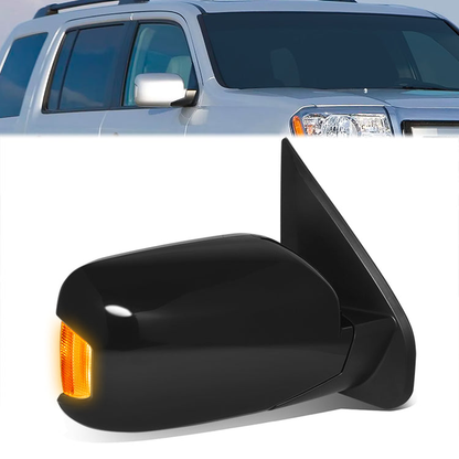 RETROVISOR MIRROR - OE STYLE - HONDA PILOT 09-15 - WITH POWER WITH HEATED WITH SIGNAL WITH MEMORY - PASSENGER SIDE - PAINT TO MATCH - BLACK