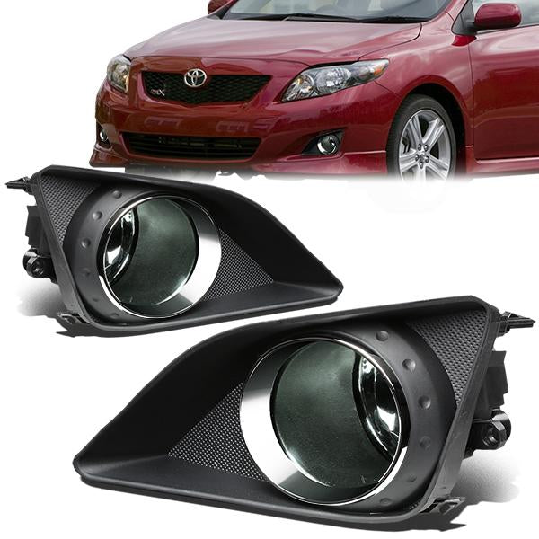 FAROS DE NIEBLA 09-10 TOYOTA COROLLA 4-DOOR - W/ SWITCH - H11 BULB - SMOKE