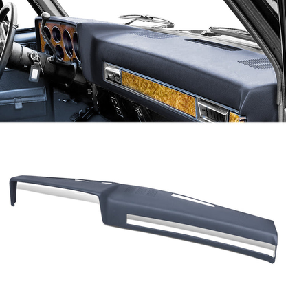 nan DASH COVERS - MOLDED DASH CAP COVER OVERLAY - 81-91 CHEVY GMC C/K/V/R BLAZER - ABS PLASTIC - TEXTURED DARK BLUE