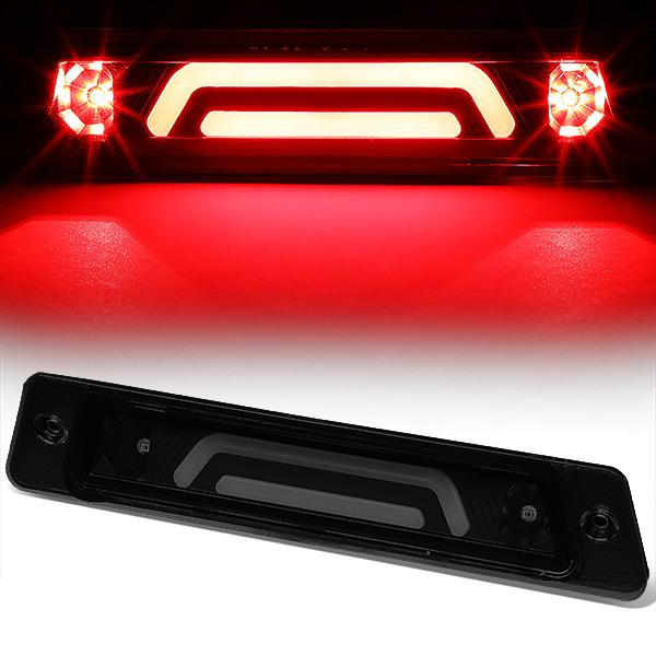 LUZ DE FRENO 87-93 FORD MUSTANG LX - FITS HATCHBACK MODELS WITH OEM SPOILER - PLUGS INTO FACTORY BULB SOCKET - 3D - LED - BLACK / SMOKE