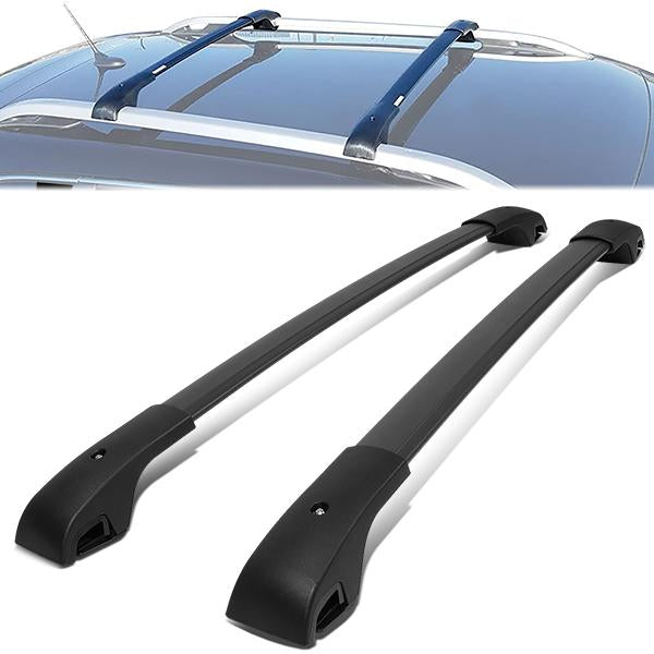 PORTAEQUIPAJE ROOF RACK CROSS BAR - 14-20 JEEP CHEROKEE - MOUNTS ONTO OEM ROOF RAILS - MATTE BLACK
