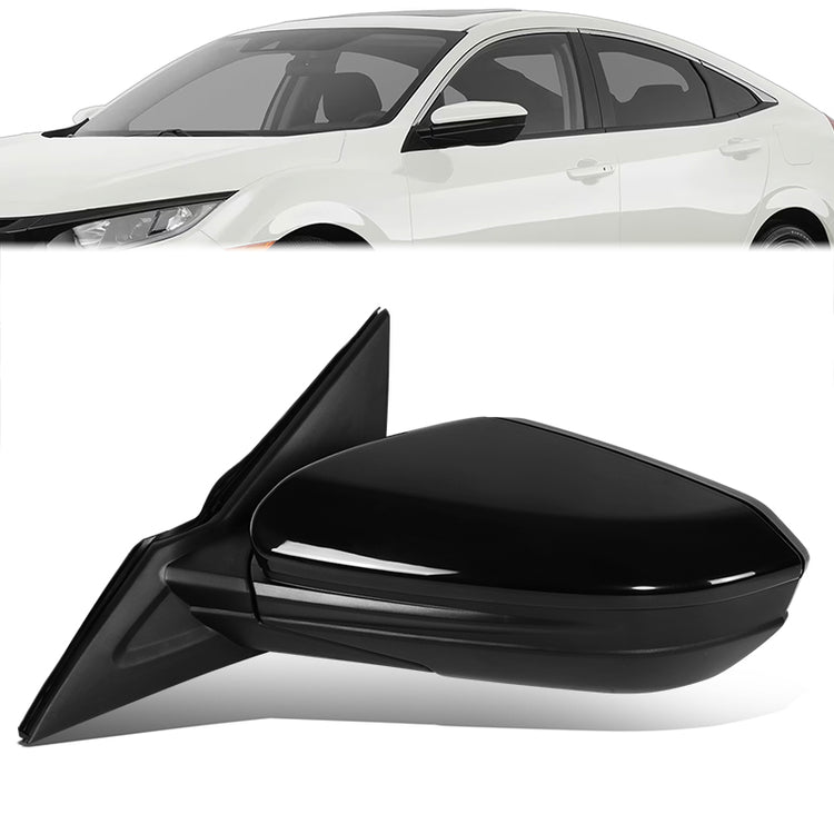 RETROVISOR MIRROR - OE STYLE - HONDA CIVIC 17-21 - WITH POWER - DRIVER SIDE - PAINT TO MATCH - BLACK