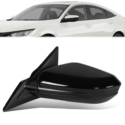 RETROVISOR MIRROR - OE STYLE - HONDA CIVIC 17-21 - WITH POWER - DRIVER SIDE - PAINT TO MATCH - BLACK
